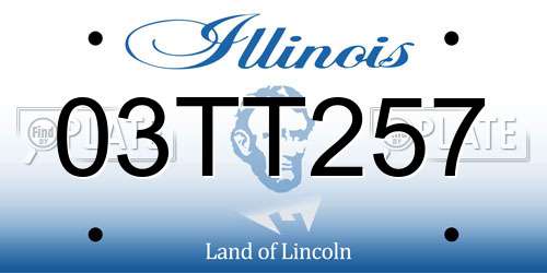 03TT257 Illinois License Plate