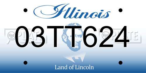 03TT624 Illinois License Plate