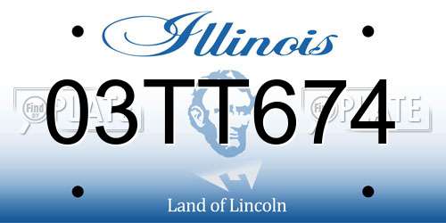 03TT674 Illinois License Plate