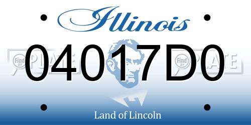 04017D0 Illinois License Plate