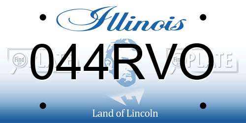 044RVO Illinois License Plate