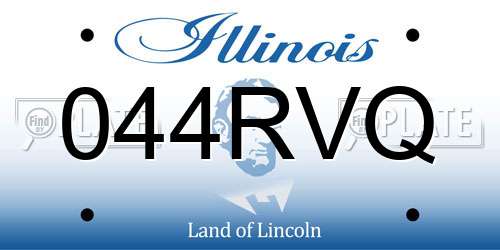 044RVQ Illinois License Plate
