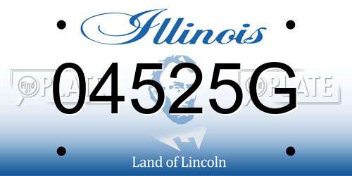 04525G Illinois License Plate