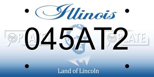 045AT2 Illinois License Plate