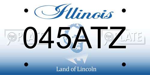 045ATZ Illinois License Plate