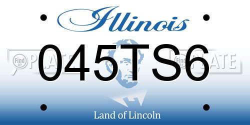 045TS6 Illinois License Plate