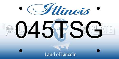 045TSG Illinois License Plate