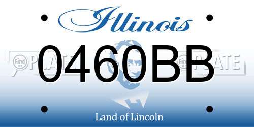 0460BB Illinois License Plate