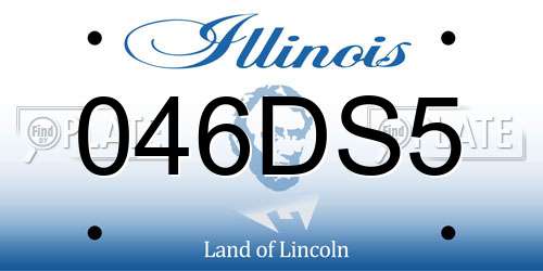 046DS5 Illinois License Plate