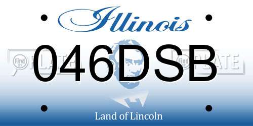 046DSB Illinois License Plate