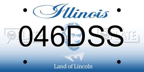 046DSS Illinois License Plate