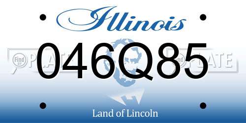046Q85 Illinois License Plate