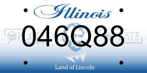 046Q88 Illinois License Plate