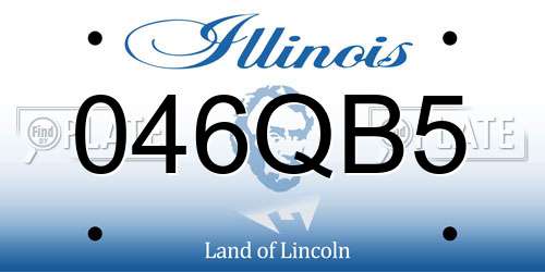046QB5 Illinois License Plate