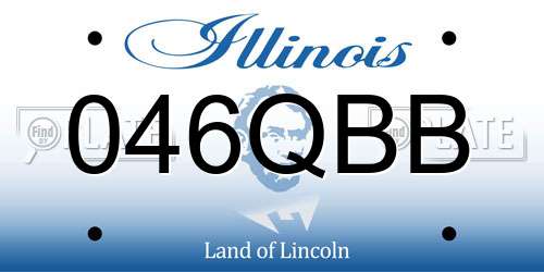 046QBB Illinois License Plate