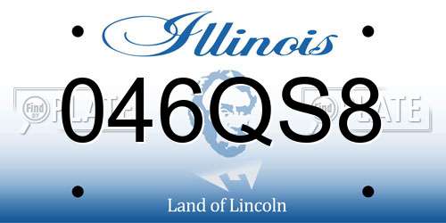 046QS8 Illinois License Plate