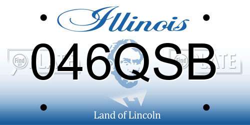046QSB Illinois License Plate