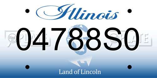 04788S0 Illinois License Plate