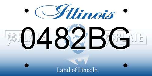 0482BG Illinois License Plate