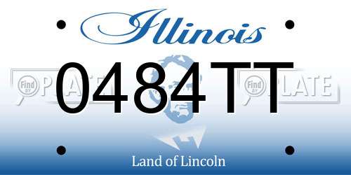 0484TT Illinois License Plate