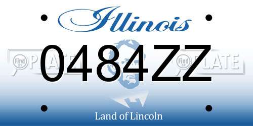 0484ZZ Illinois License Plate