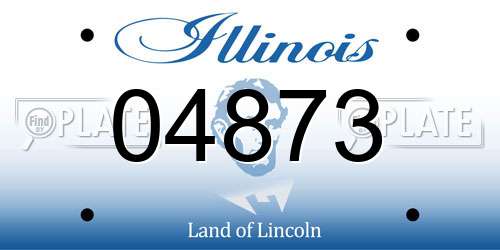 04873 Illinois License Plate
