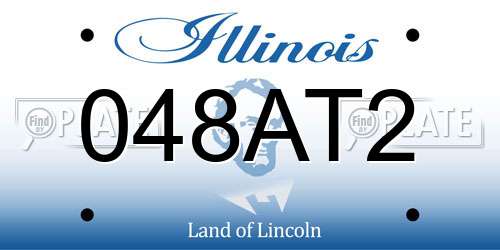048AT2 Illinois License Plate