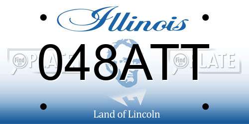 048ATT Illinois License Plate