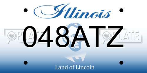 048ATZ Illinois License Plate