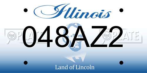 048AZ2 Illinois License Plate