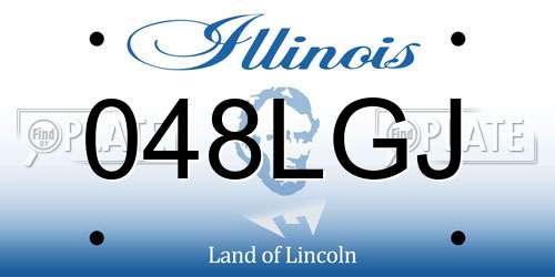 048LGJ Illinois License Plate