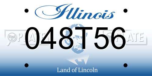 048T56 Illinois License Plate