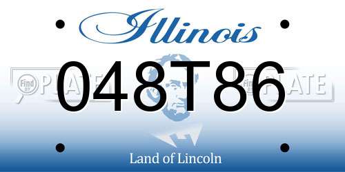 048T86 Illinois License Plate