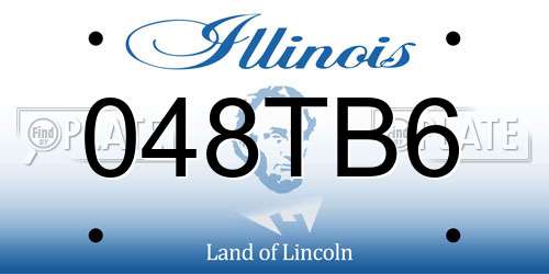 048TB6 Illinois License Plate
