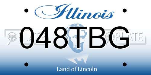 048TBG Illinois License Plate