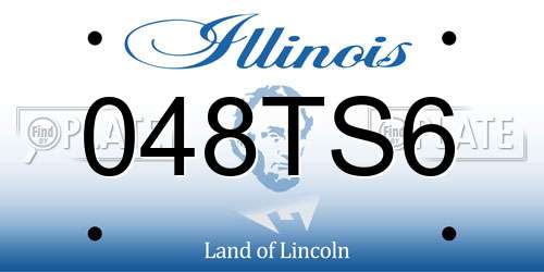 048TS6 Illinois License Plate