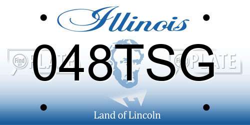 048TSG Illinois License Plate
