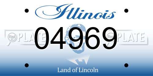 04969 Illinois License Plate