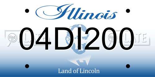 04DI200 Illinois License Plate