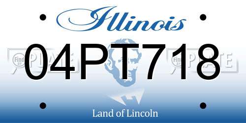 04PT718 Illinois License Plate
