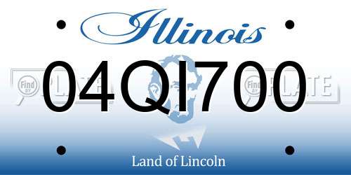 04QI700 Illinois License Plate