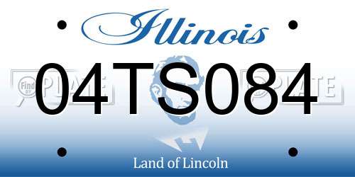04TS084 Illinois License Plate