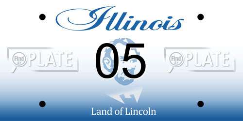 05 Illinois License Plate