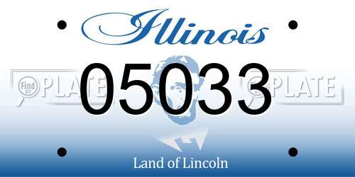 05033 Illinois License Plate