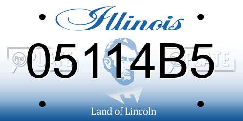 05114B5 Illinois License Plate