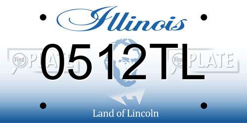 0512TL Illinois License Plate