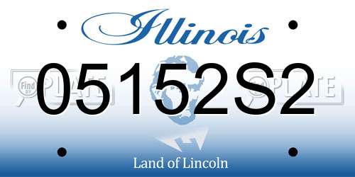 05152S2 Illinois License Plate