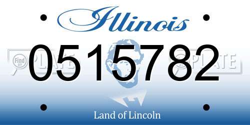 0515782 Illinois License Plate