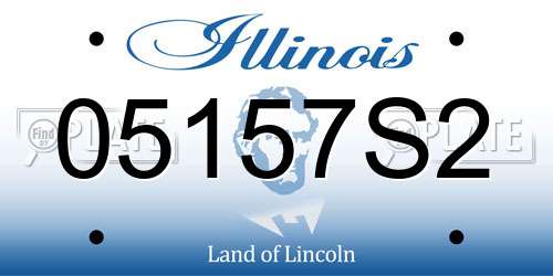 05157S2 Illinois License Plate