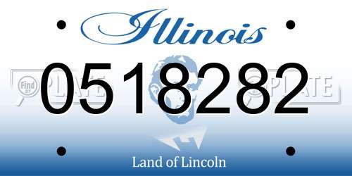 0518282 Illinois License Plate